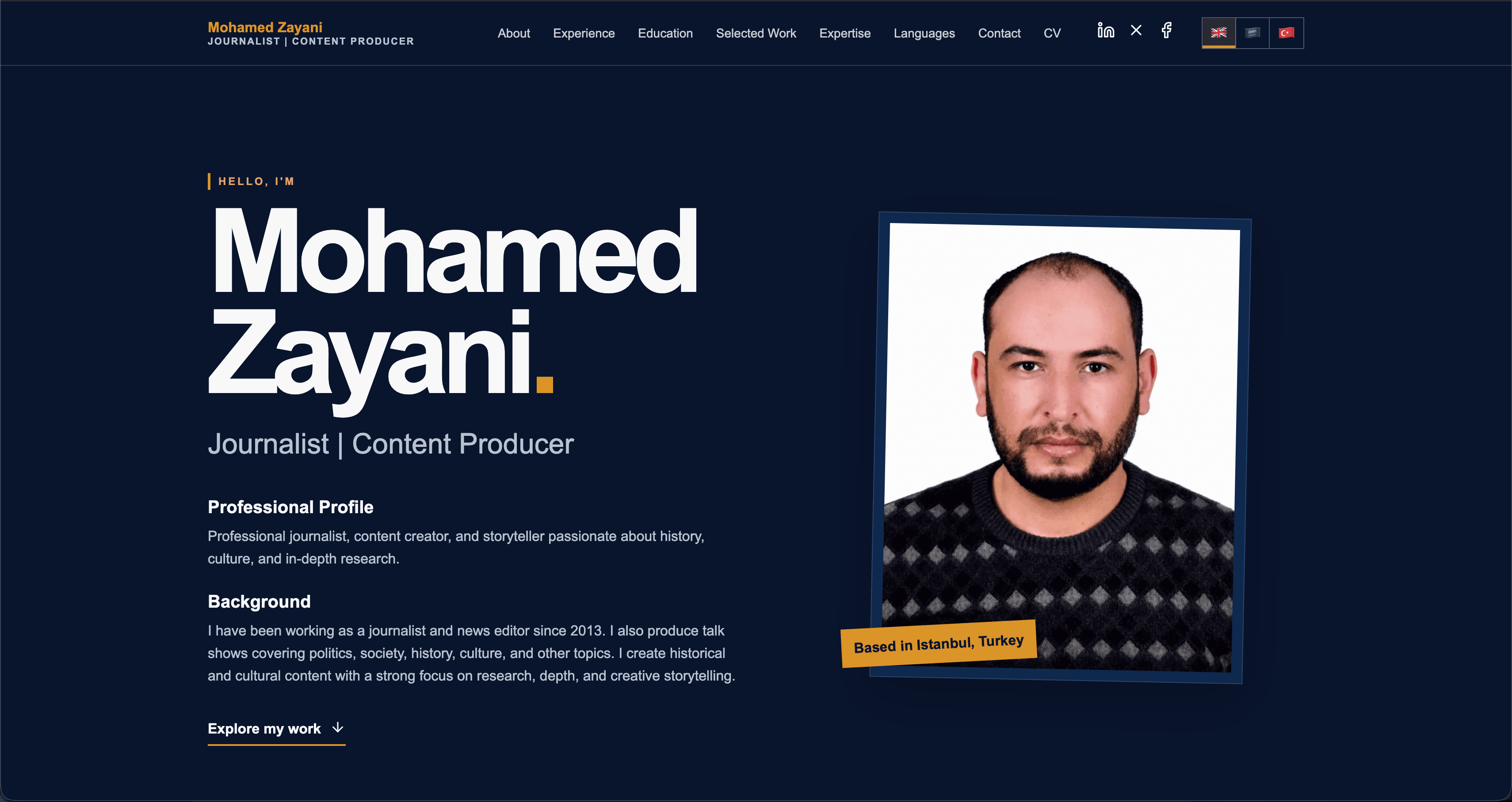 Mohamed Zayani — Journalist Portfolio